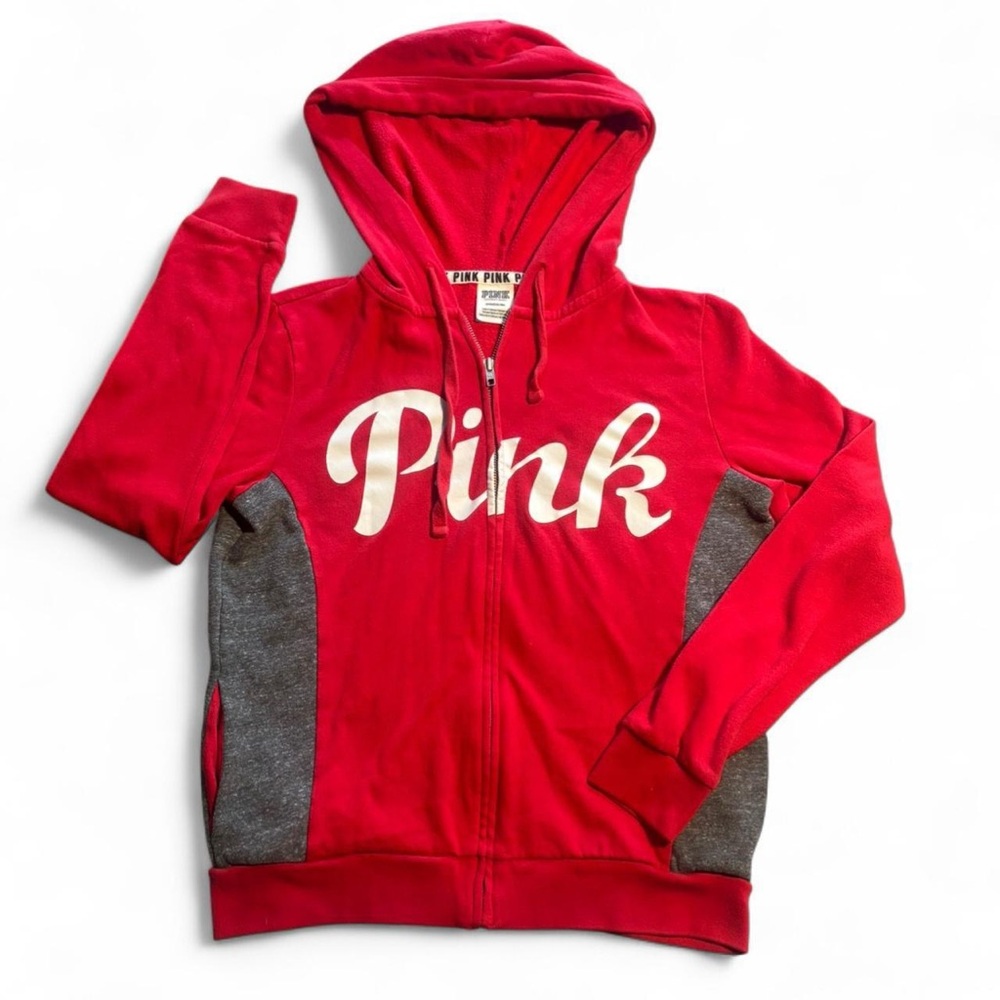 Victoria's Secret Women’s Jacket - Red and Gray